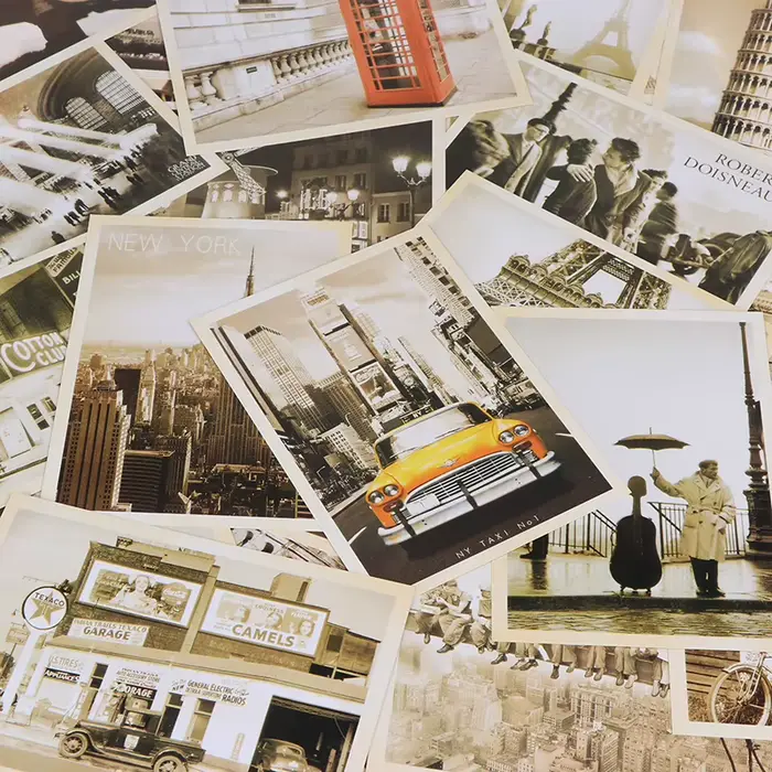 Carte postale de voyage vintage