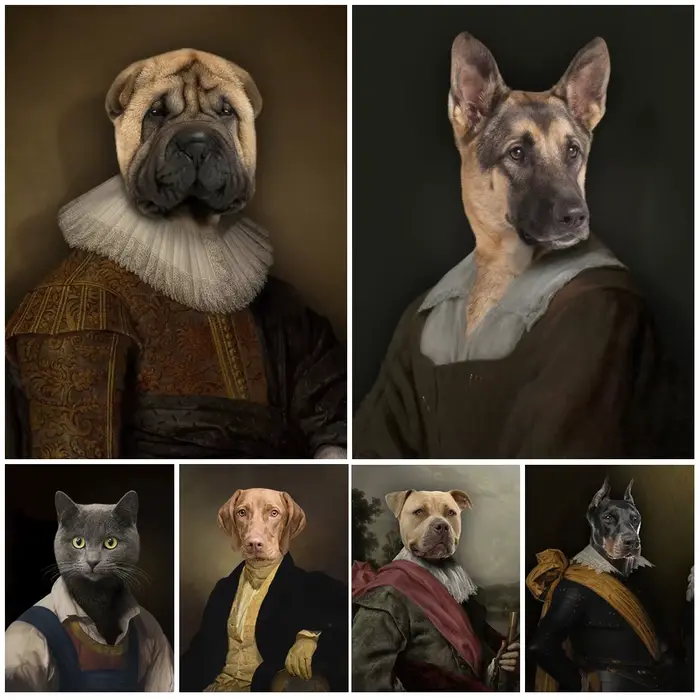 Modèles masculins de chien Vintage