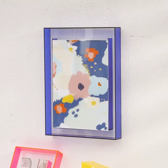 Cadre photo mural en acrylique irisé