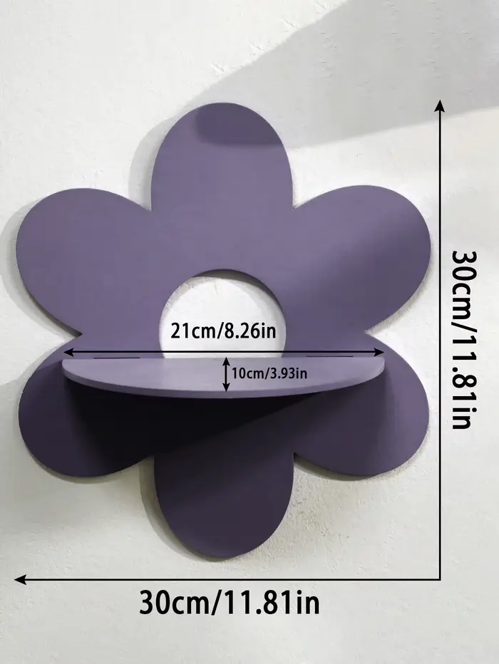 Étagères murales en bois en forme de fleur - Étagère décorative mignonne pour la chambre d'enfant, s