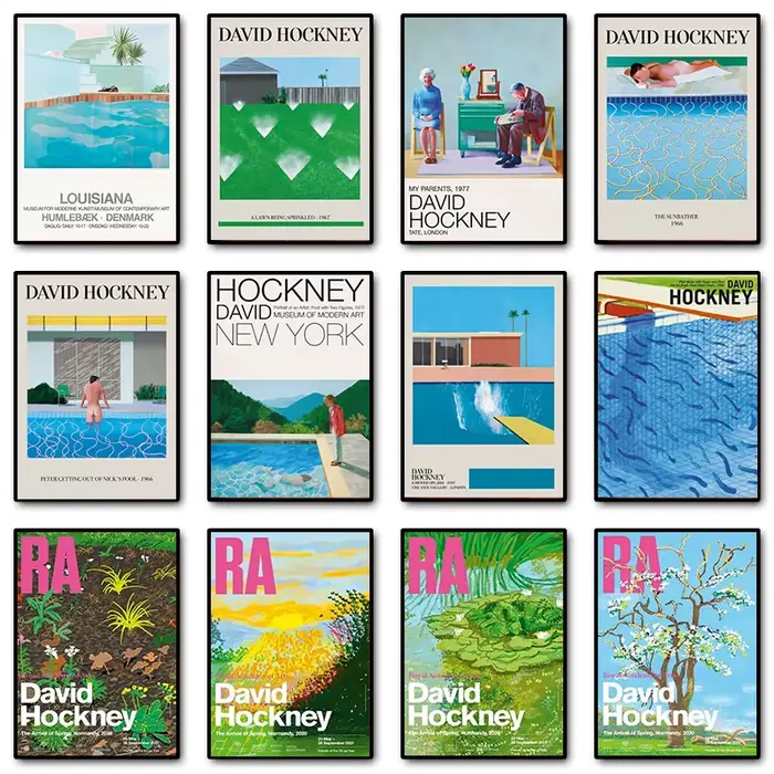 David Hockney – affiche de bain de soleil