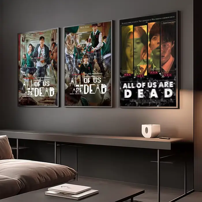 Affiche autocollante coréenne « All Of Us Are D-Dead »