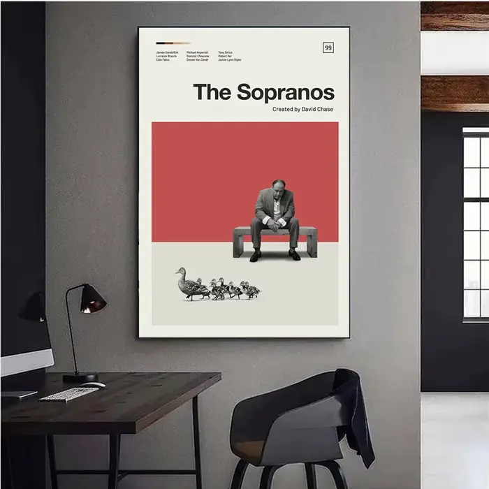Impressions sur toile The Sopranos Tony with Pie-O-My Horse