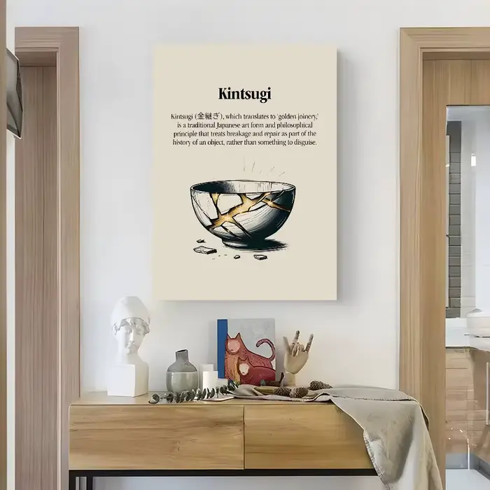 Affiche murale collante HD avec citations d'attitude de vie, décoration esthétique imperméable pour 