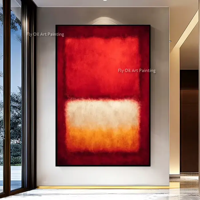 Peinture à l'huile sur toile inspirée de Mark Rothko
