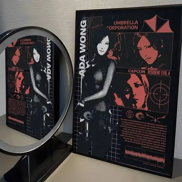 Affiche de jeu r-resident maléfique, 1 pièce, papier étanche, autocollants de décoration de salle d'