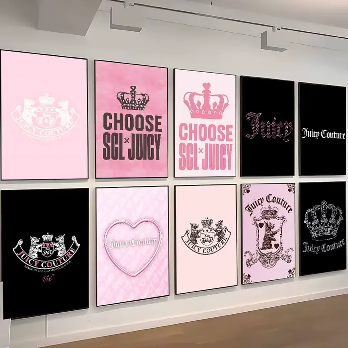 J-juicy c-couture (16) affiche imprimée A5 A4 A3 A2 décor artistique mural pour chambre bureau cadeau pour les Fans