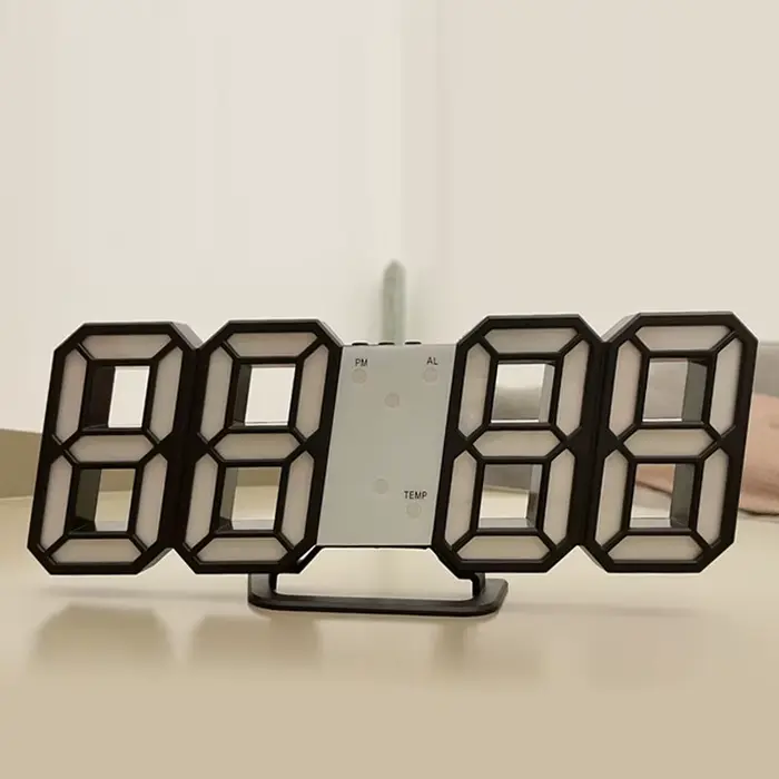 Horloge murale numérique 3D LED