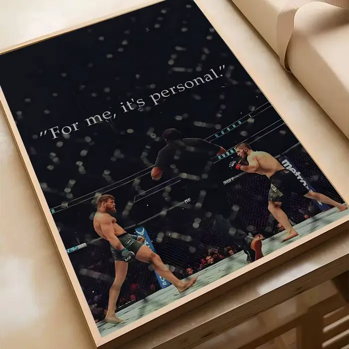 Affiche de boxe Conor McGregor, 1 pièce, autocollant en papier auto-adhésif imperméable, décoration 