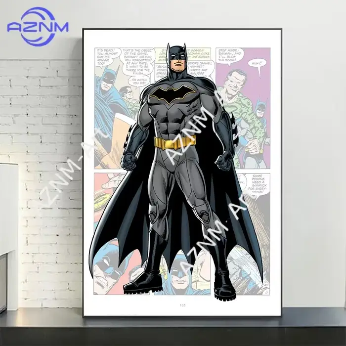 Ensemble d'affiches de super-héros de bandes dessinées