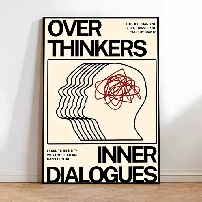 Affiche abstraite moderne Open Your Mind