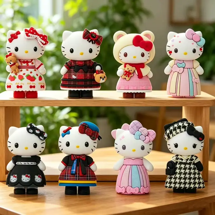 Figurine de collection Kawaii Chat Kt mignon