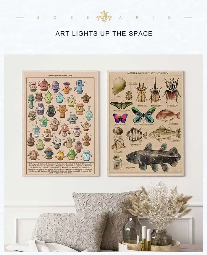 Impression sur toile du jardin botanique Animal Crossing New Horizons