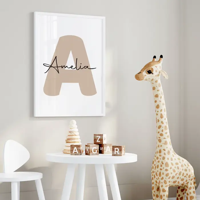 Lot de 3 tableaux personnalisés avec nom