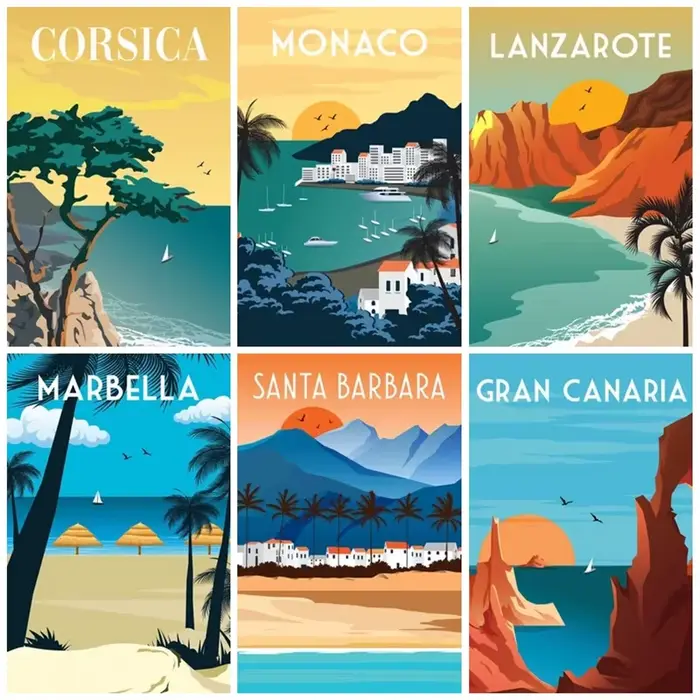 Affiche de Ville de Voyage