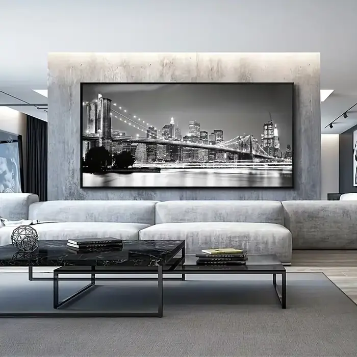Peinture sur toile lumineuse pont de Brooklyn
