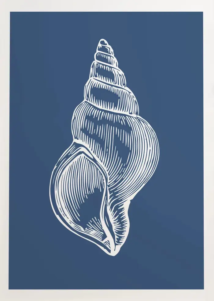Affiche sur toile de dessins d'étoiles de mer, méduses et coquillages, Art mural imprimé pour chambr