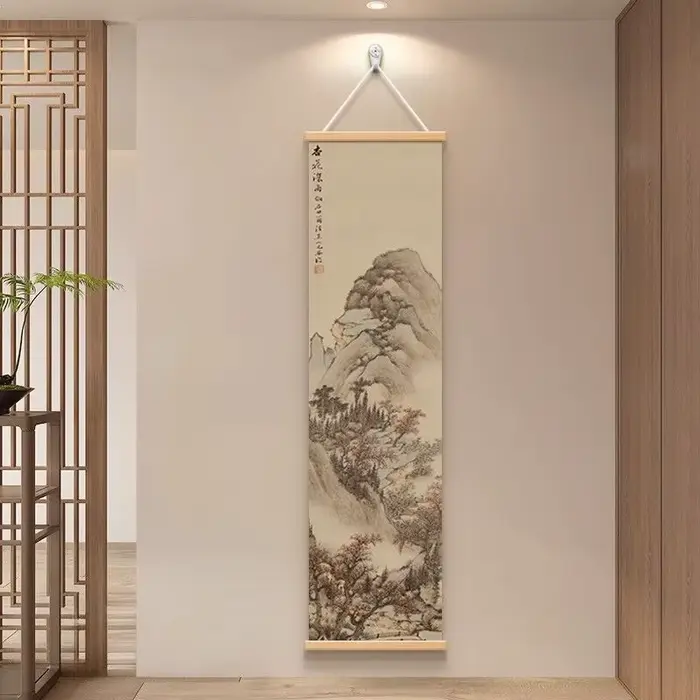 Art mural de paysage sec Zen