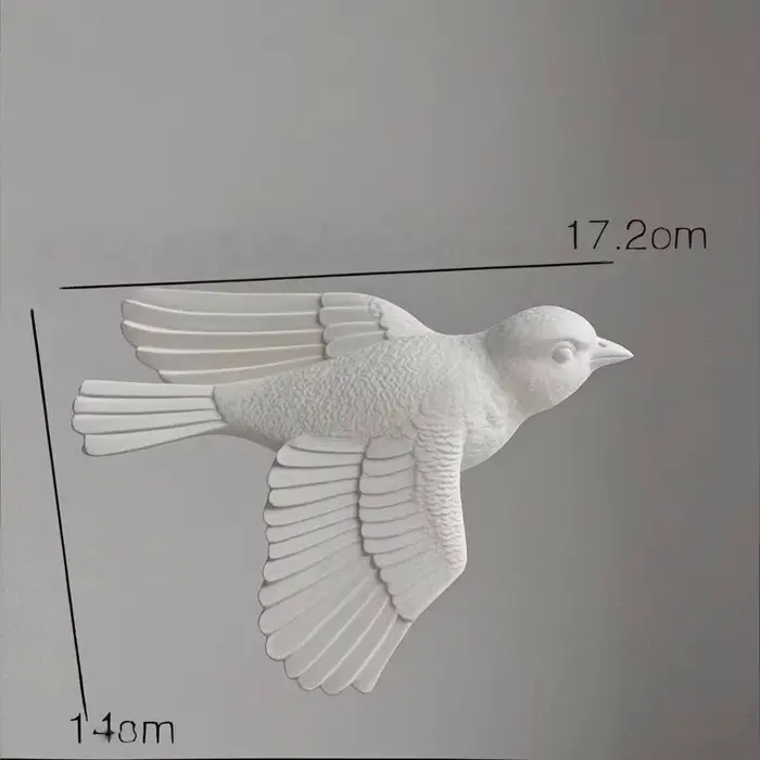 Décoration murale européenne en relief avec oiseaux, idéale pour le salon, au-dessus du canapé, déco