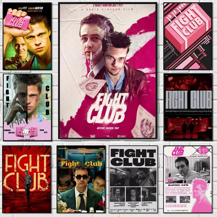 Affiche classique de Club de combat de film
