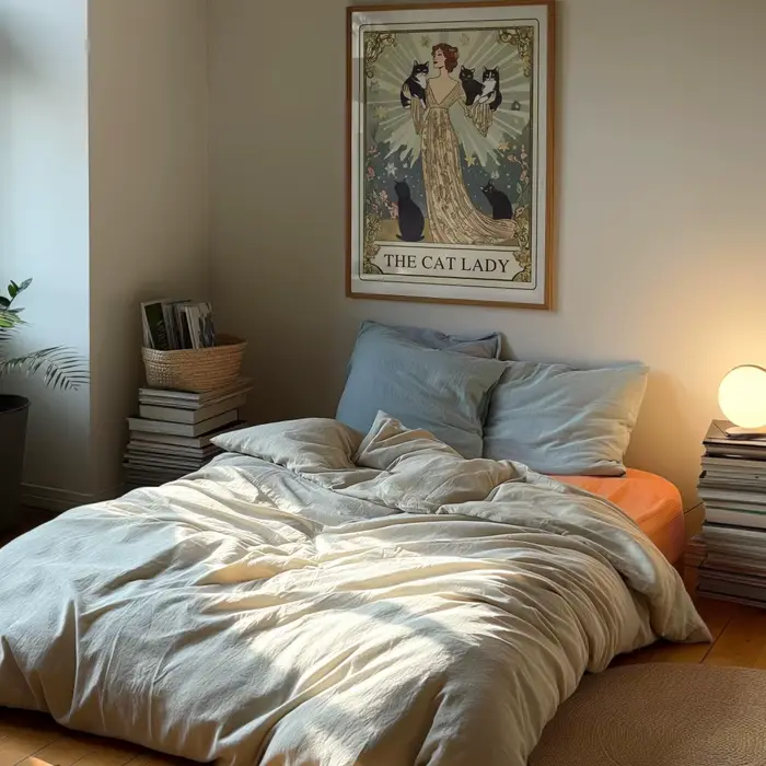 Affiche imprimée sur toile The Cat Lady Tarot