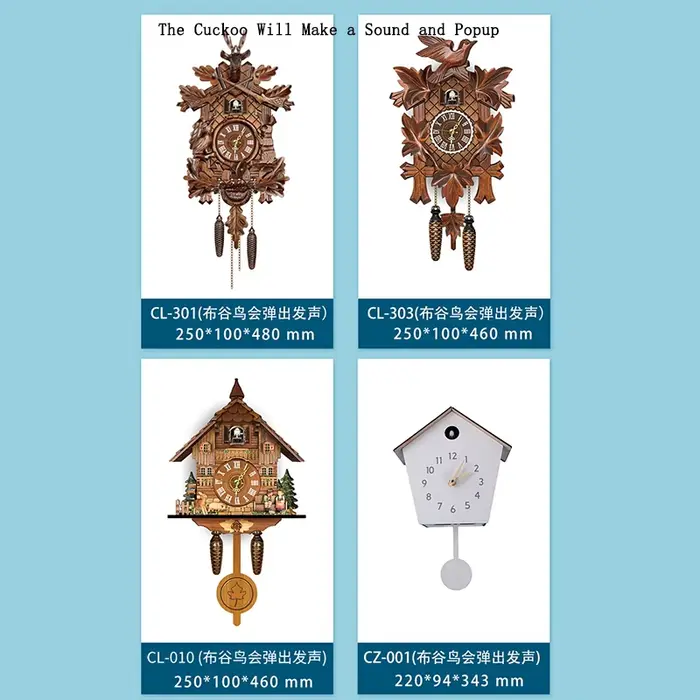 Horloge coucou horloge murale artisanat Vintage en bois coucou arbre maison horloge pour chambre salon bureau décoration de la maison