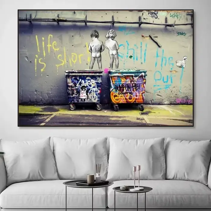Banksy Art Street Graffiti mur Art toile peintures affiches modernes et impressions sur le mur pour salon décor Cuadros