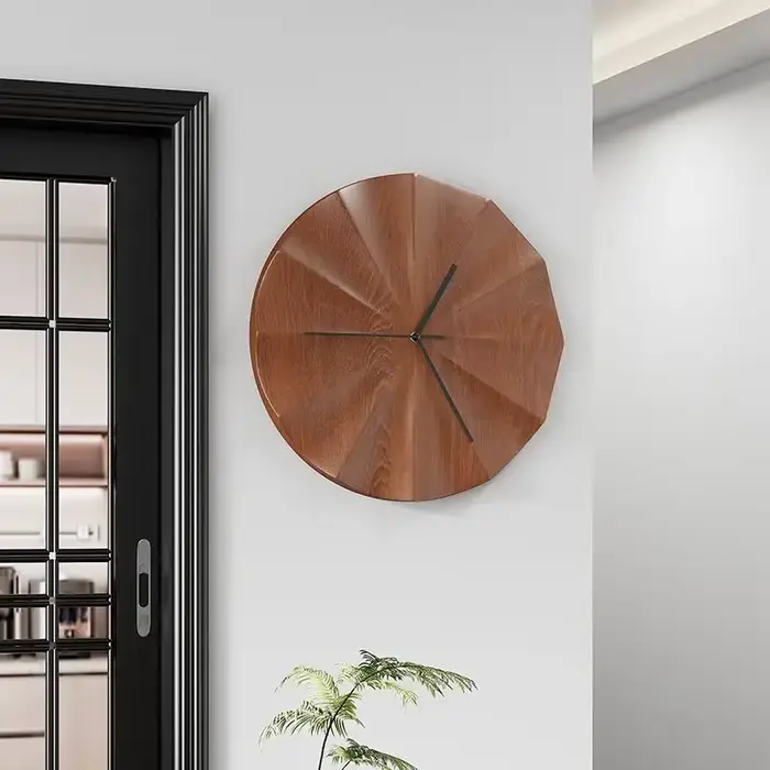 Horloges murales en bois modernes et simples de style chinois