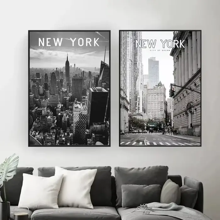 Peinture sur toile de la ville de New York
