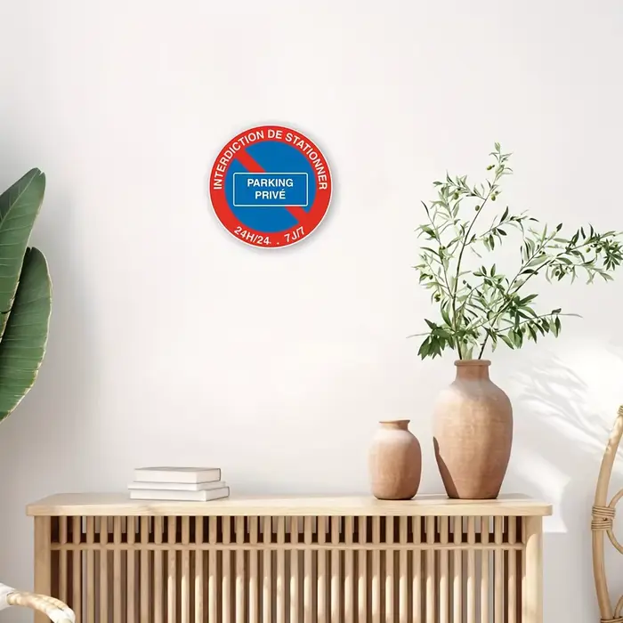 Panneau de stationnement français en aluminium de Style contemporain