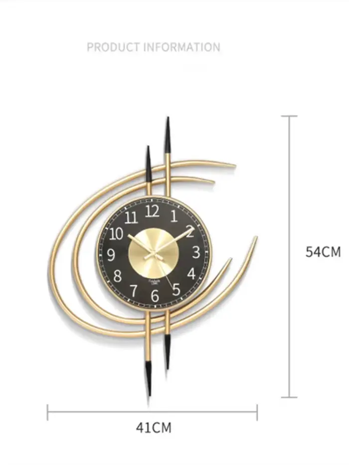 Horloge murale moderne simple de 54 cm