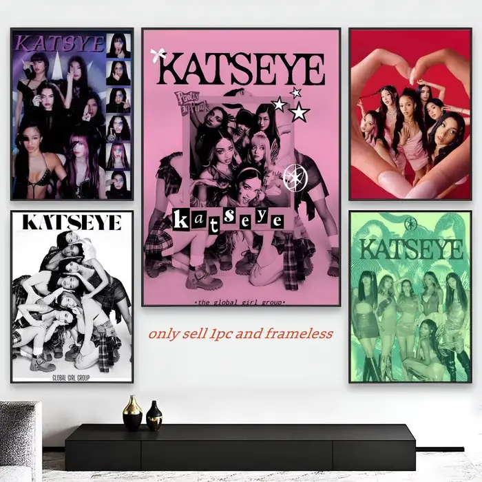 K-kATSEYE Band Poster Art Painting