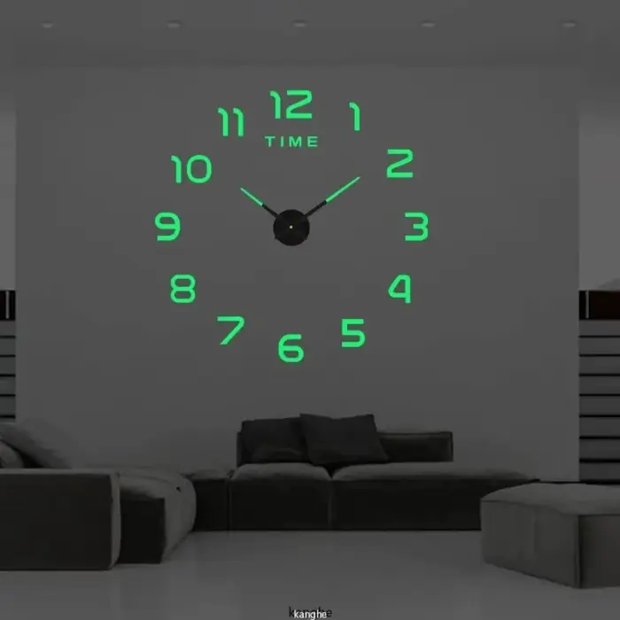 Grande Horloge murale au Design moderne 3D