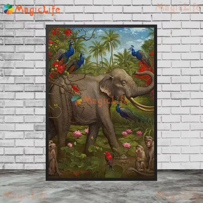 Affiches de paysage Vintage d'animaux de chien