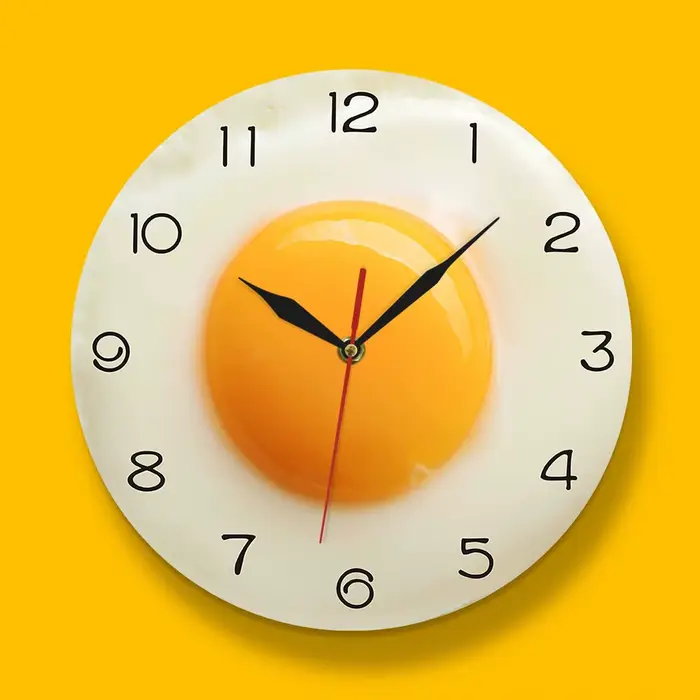 ABMO – horloge murale en forme d'œuf poché