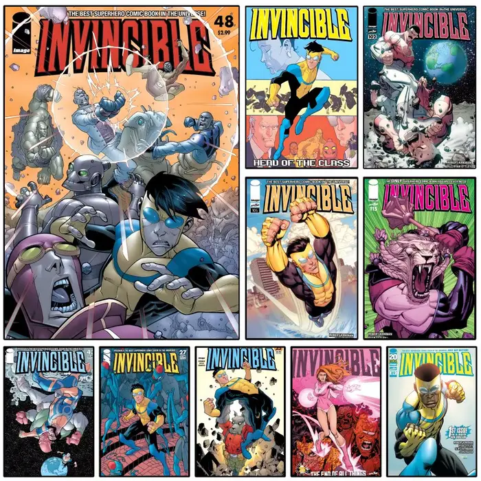 Affiche de bande dessinée de la série d'animation de super-héros I-Invincible-MT