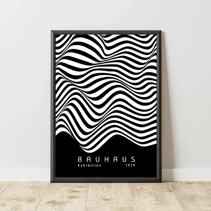 Affiche d'art BAUHAUS, peinture sur toile à motifs géométriques