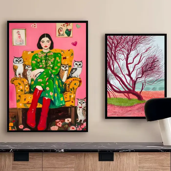 D-david Art Hockney – affiche autocollante en papier imperméable
