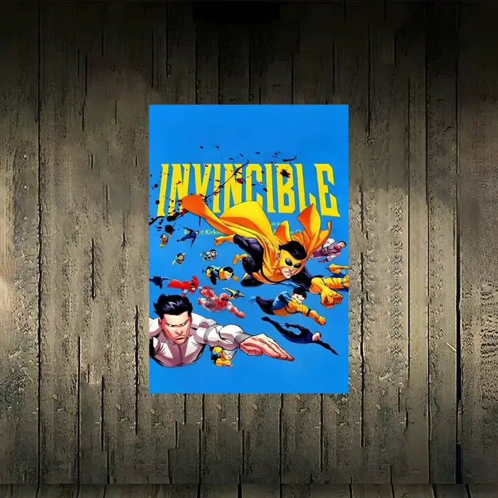 Poster d'anime Comic I-Invincible, sans cadre, papier adhésif mat pp pour salon, couloir, chambre à