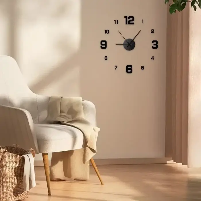 Horloges murales sans cadre pour chambre à coucher