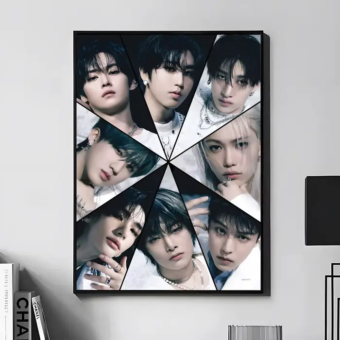 Affiche murale de groupe de garçons S-Stray K-Kids-S, impression artistique adaptée au salon, chambr