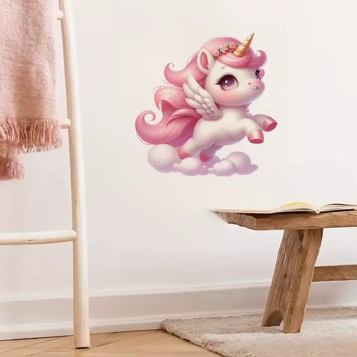 Autocollant licorne mignon