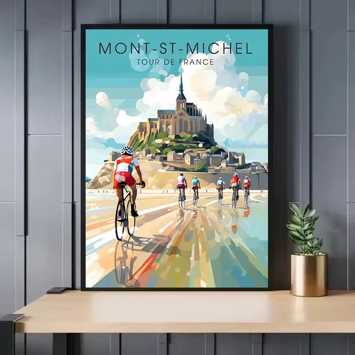 Affiche De vélo et cycliste Tour De France