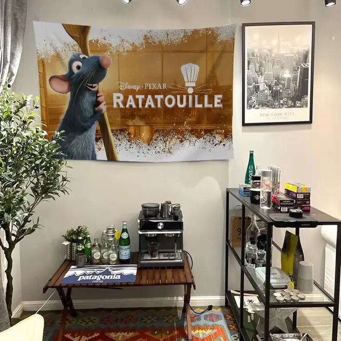 Ratatouille-Bannière murale bohème, sensation colorée, décor d'art intérieur Mandala