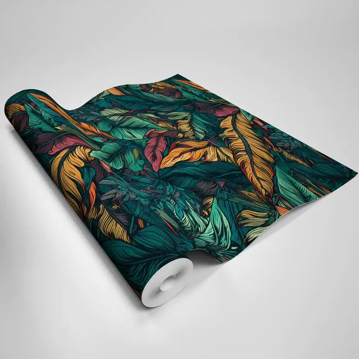 Papier peint floral conviviale ré Bergame pour chambre à coucher, décoration murale de salon, autoco