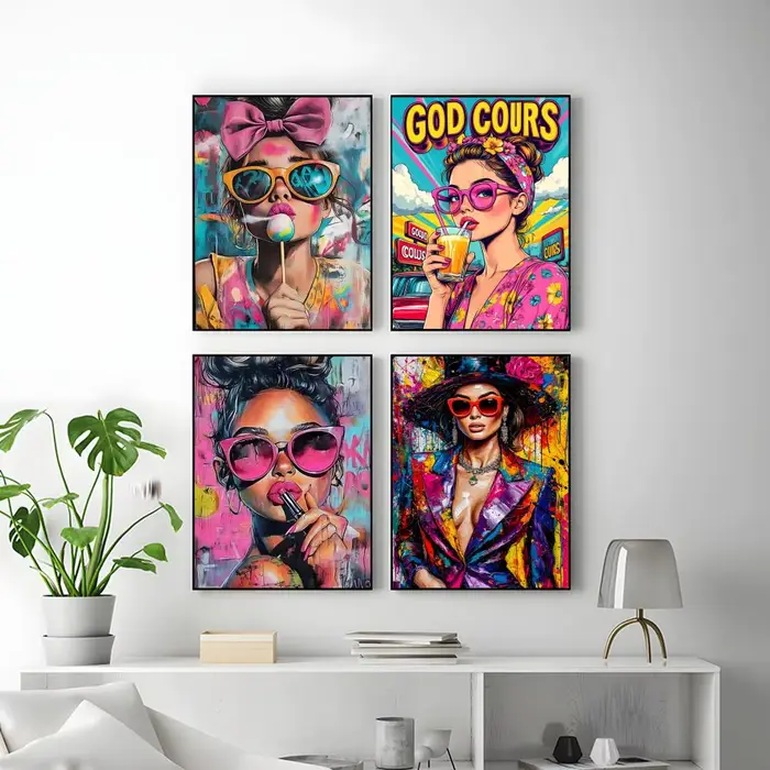 Affiche de style rétro américain