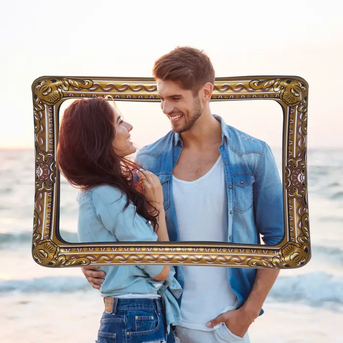 Cadre photo gonflable léger et portable pour selfies