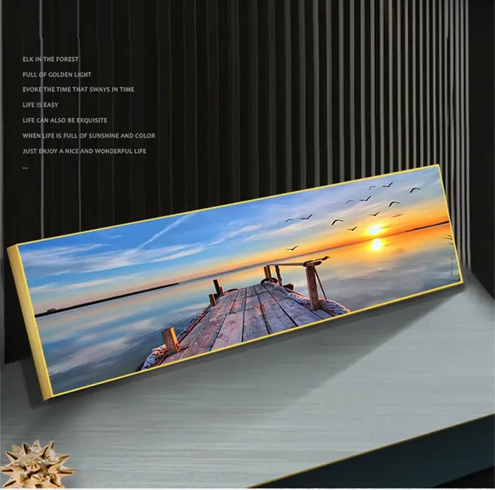 Peinture sur toile panoramique scandinave