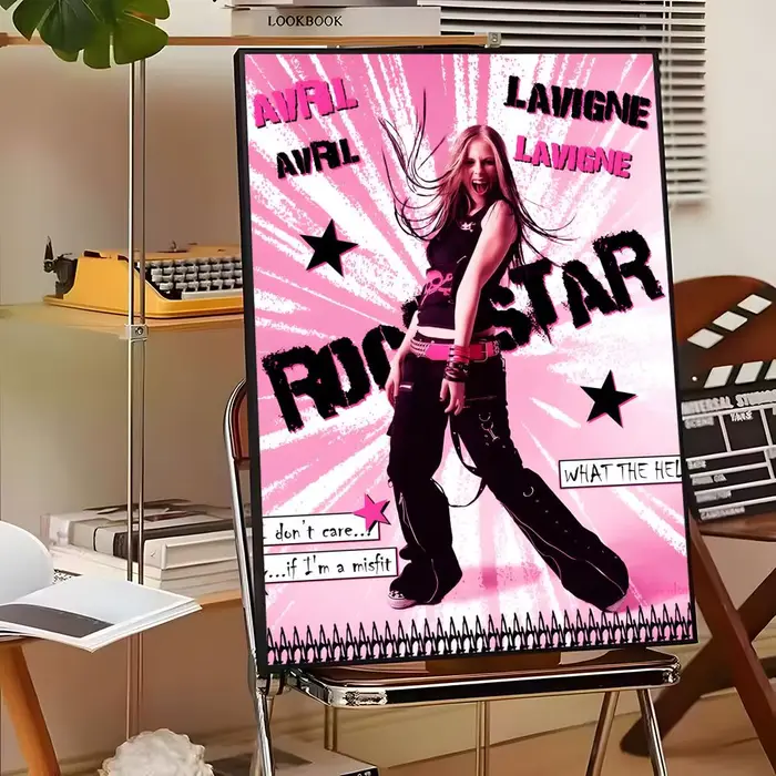 Chanteur A-A-Avril L-Lavigne affiche HD toile imperméable affiche Art: décoration murale esthétique 