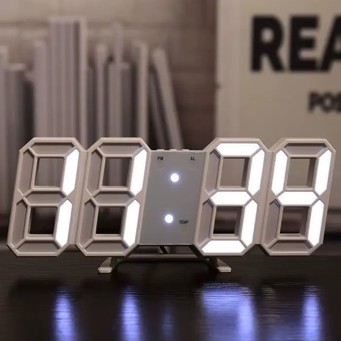 Horloge électronique Simple et lumineuse 3D